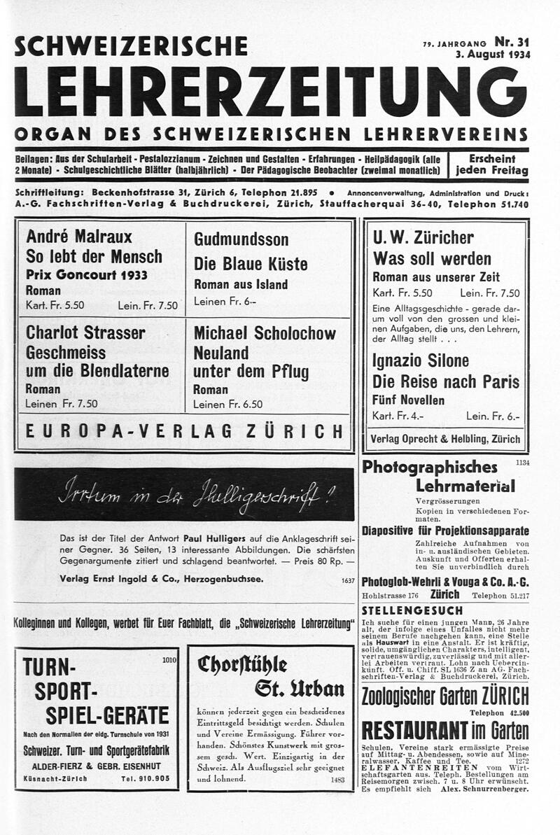 Buchumschlag - Heft 31