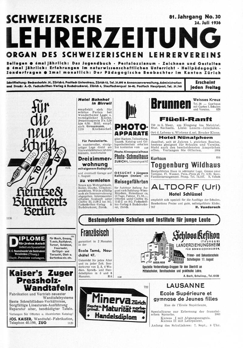 Buchumschlag - Heft 30