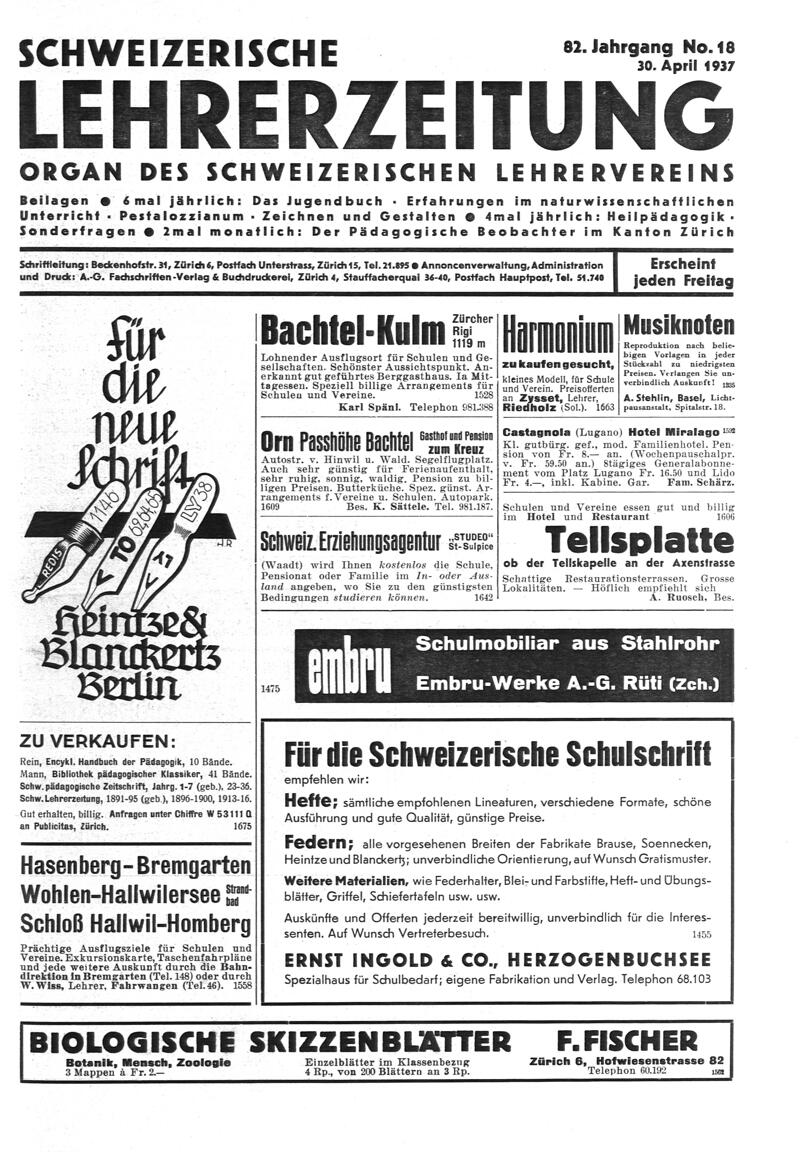 Buchumschlag - Heft 18