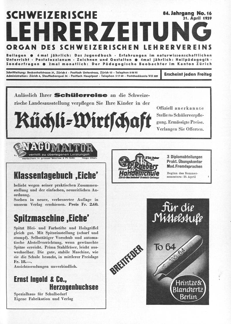 Buchumschlag - Heft 16