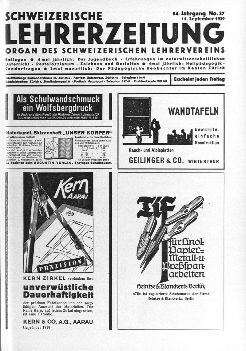 Buchumschlag - Heft 37