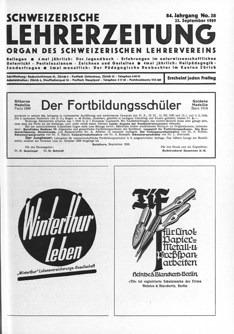 Buchumschlag - Heft 38