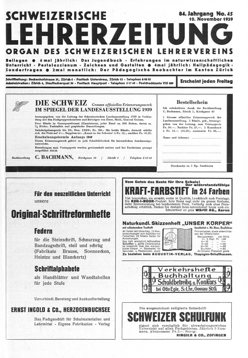 Buchumschlag - Heft 45