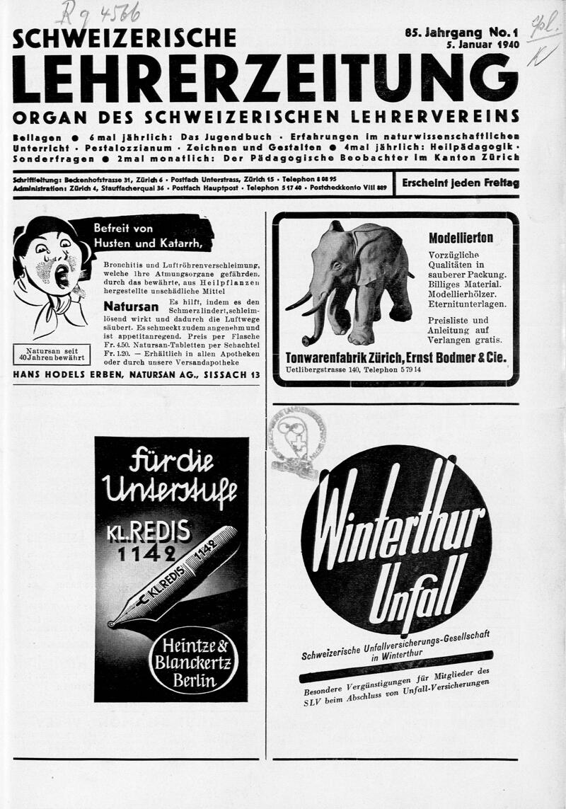 Buchumschlag - Heft 1