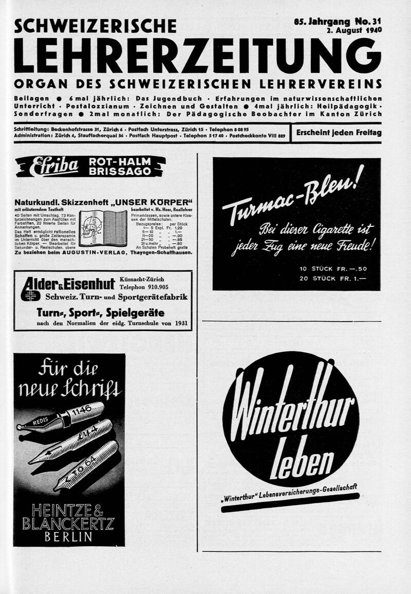 Buchumschlag - Heft 31