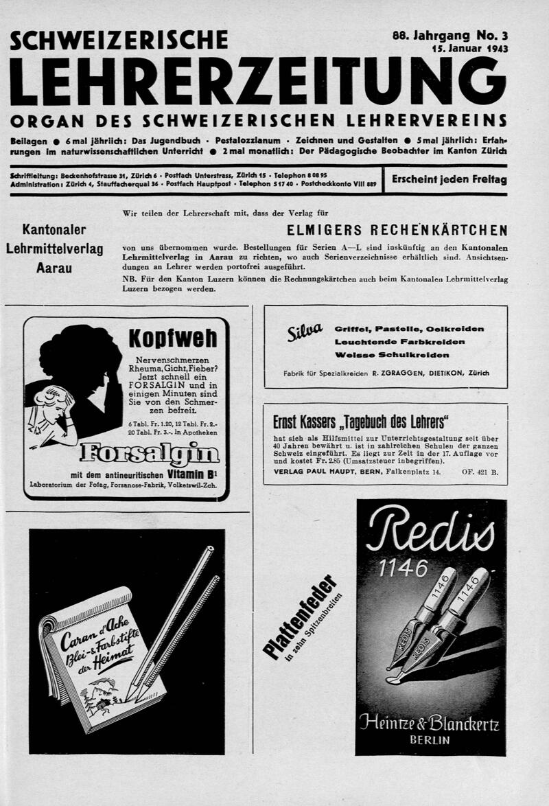 Buchumschlag - Heft 3