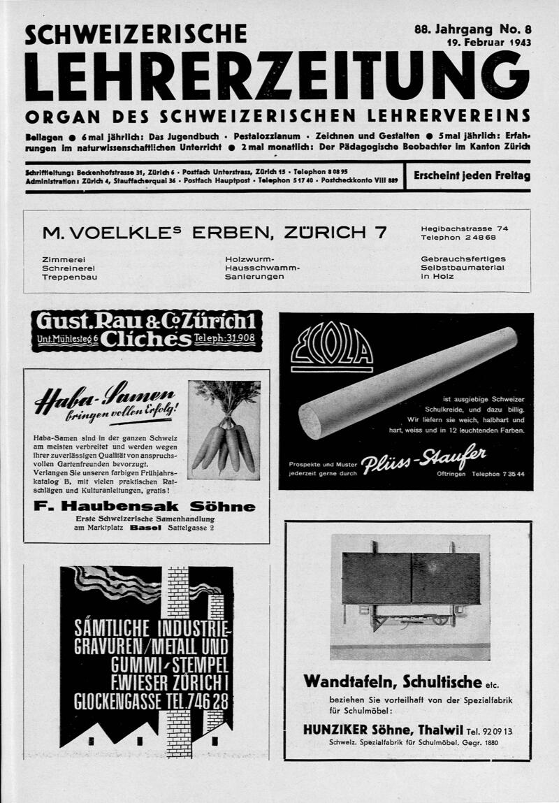 Buchumschlag - Heft 8