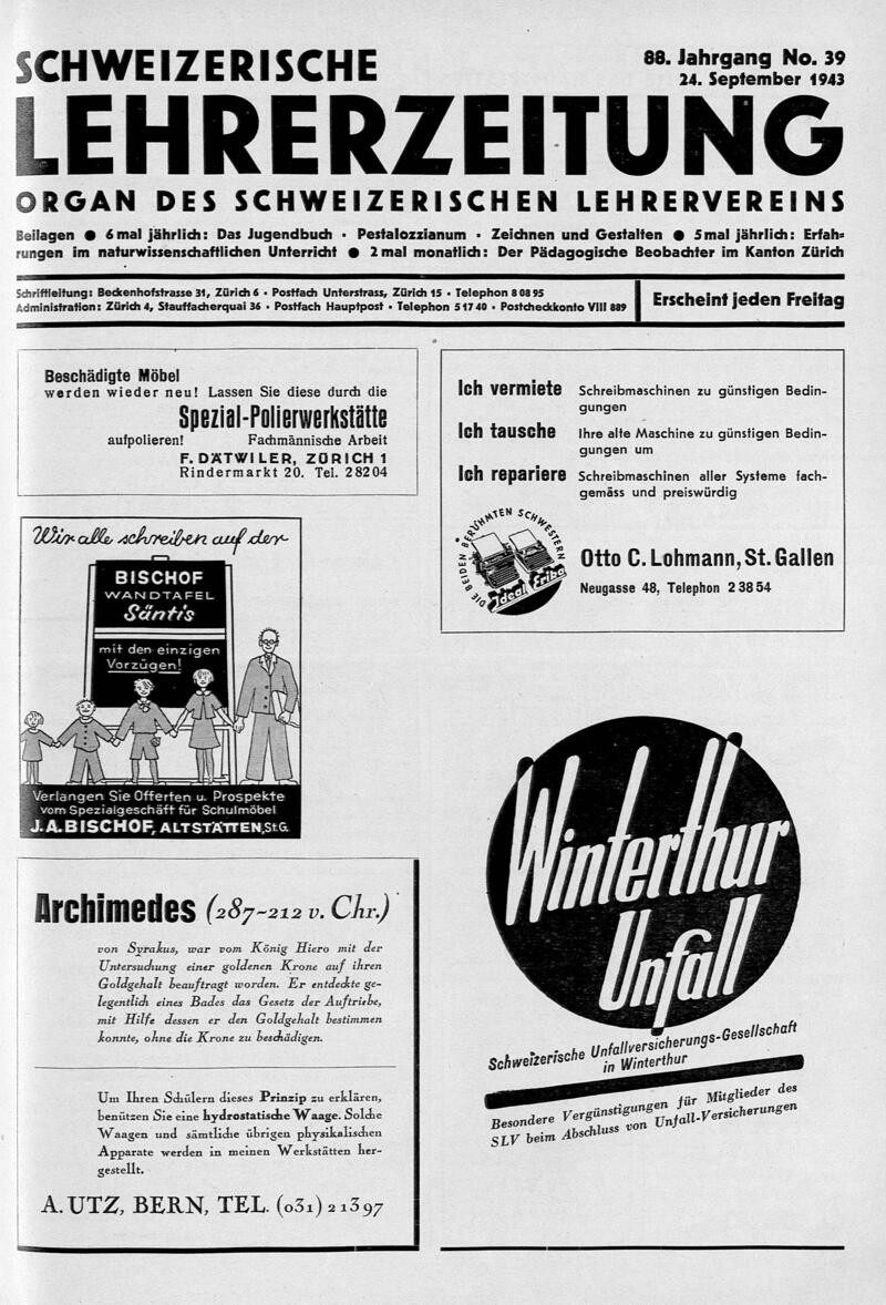 Buchumschlag - Heft 39