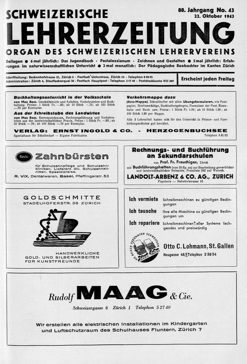 Buchumschlag - Heft 43