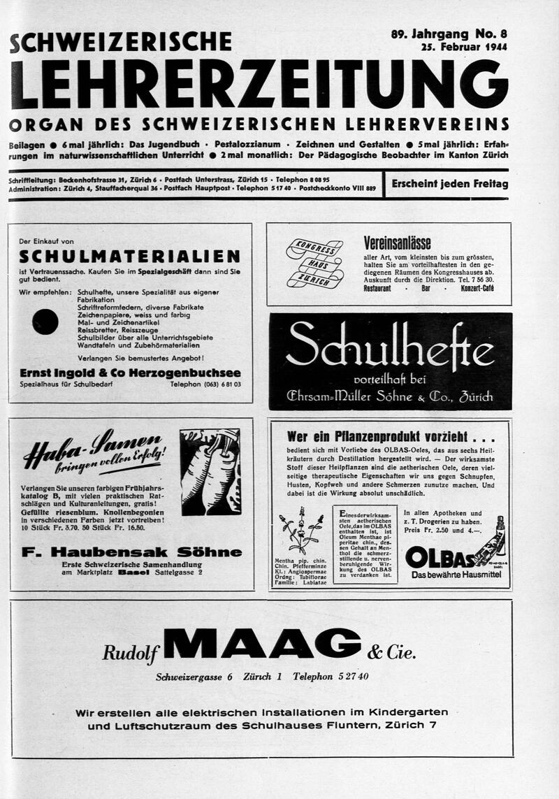 Buchumschlag - Heft 8