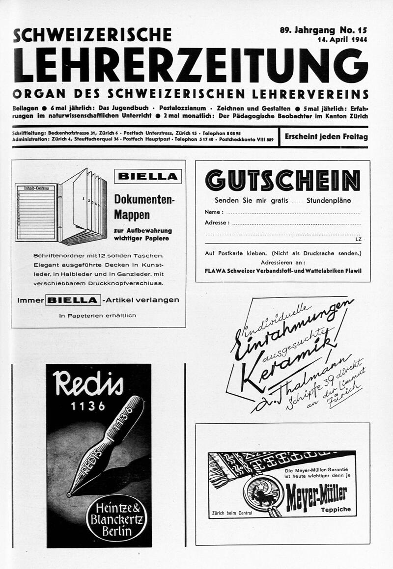 Buchumschlag - Heft 15