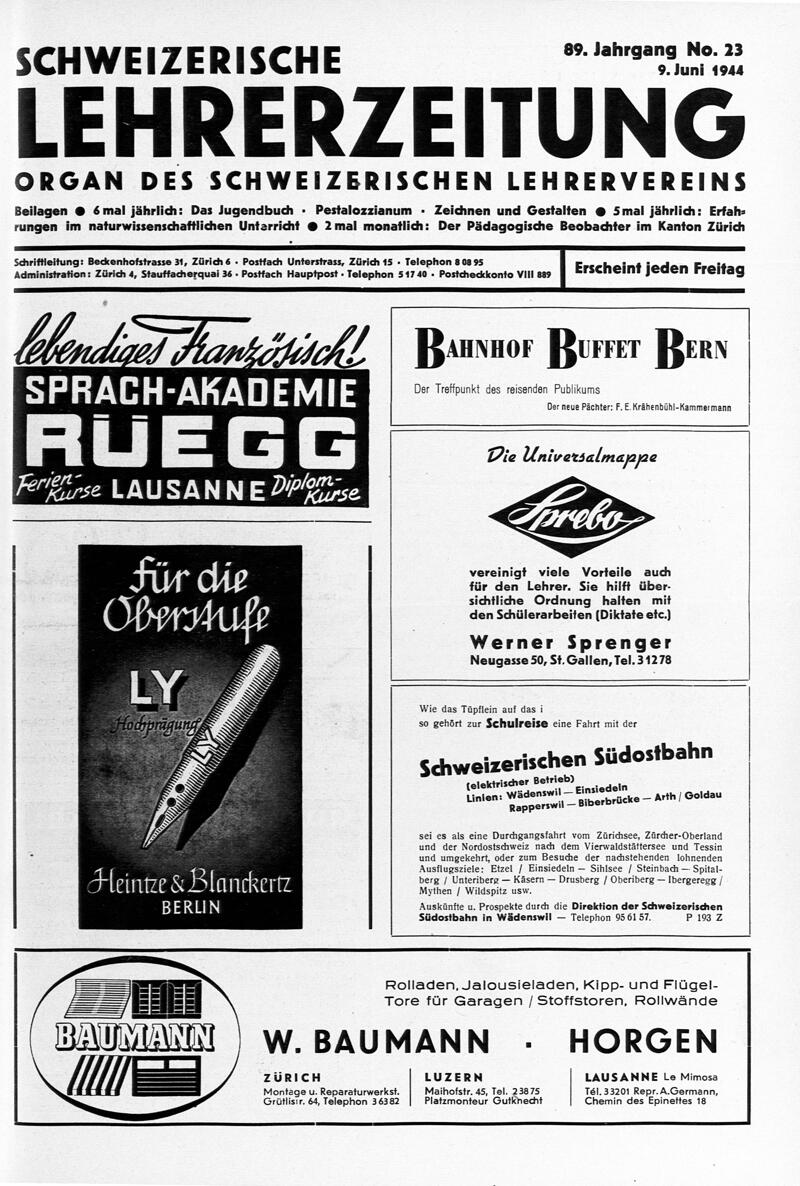 Buchumschlag - Heft 23