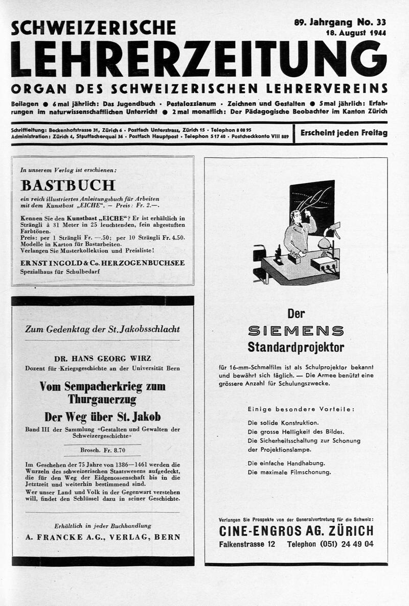 Buchumschlag - Heft 33