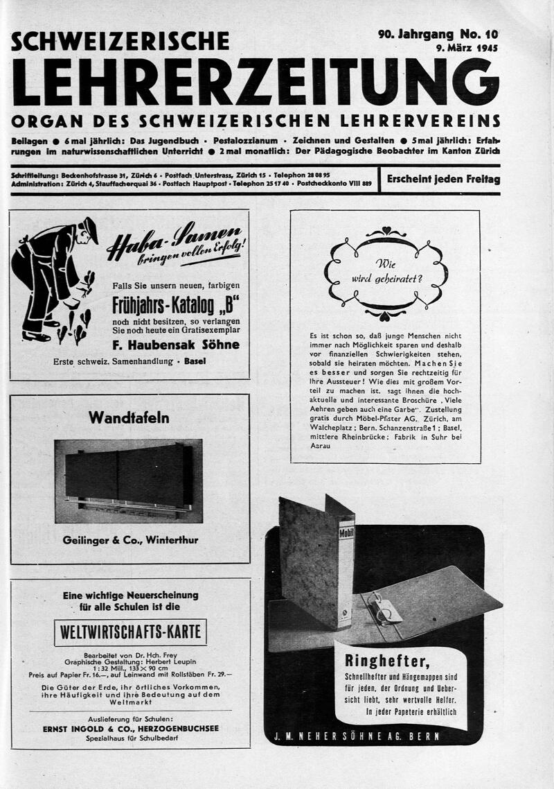 Buchumschlag - Heft 10