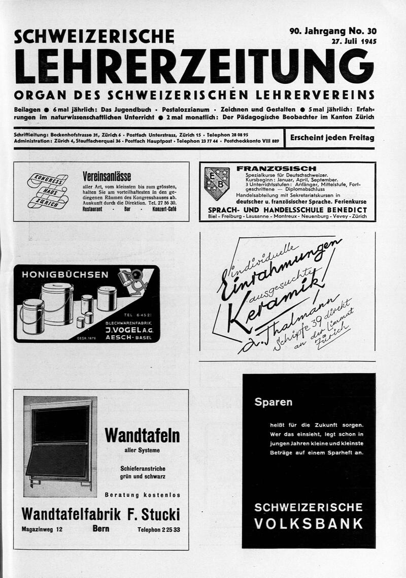 Buchumschlag - Heft 30