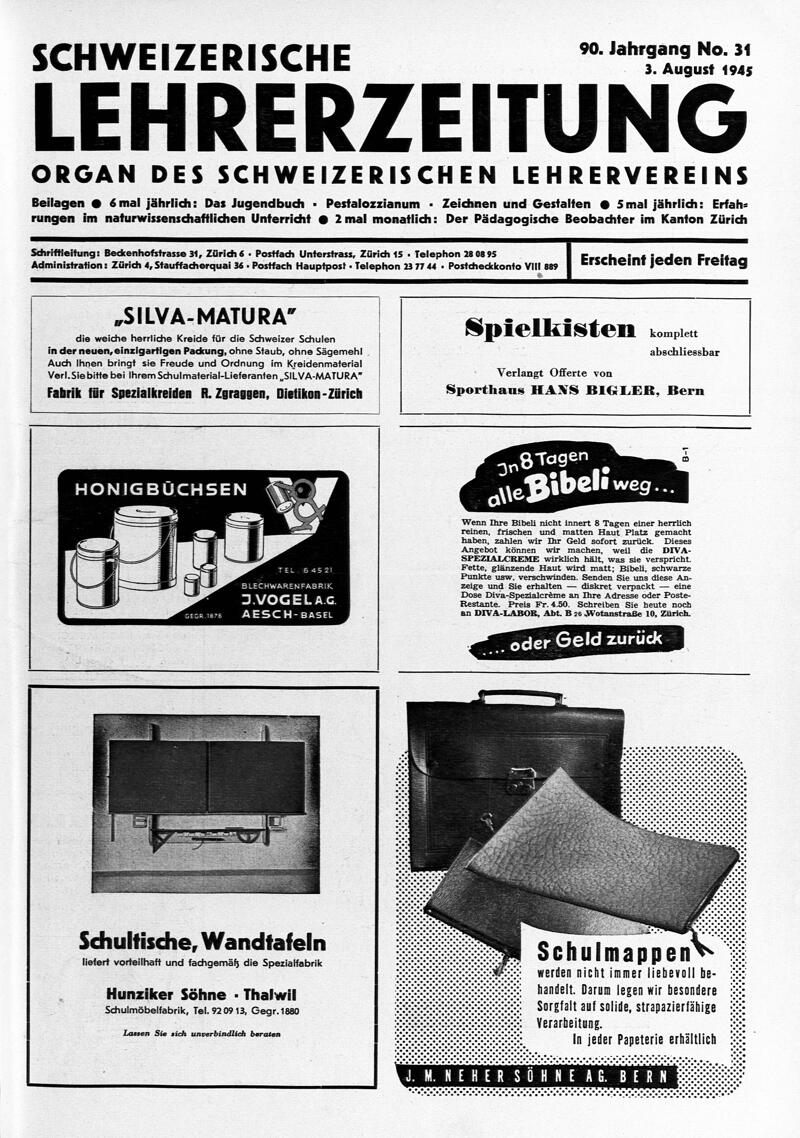 Buchumschlag - Heft 31