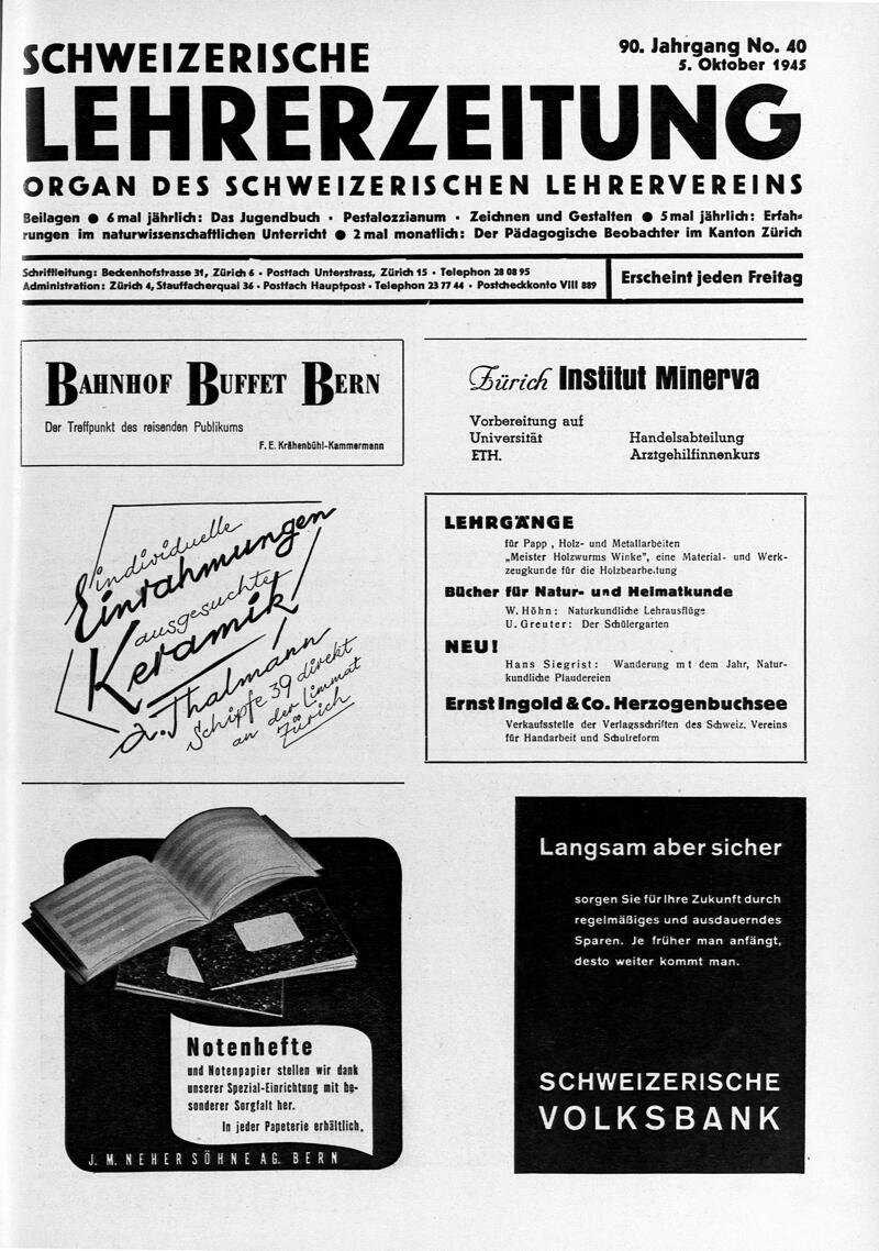 Buchumschlag - Heft 40