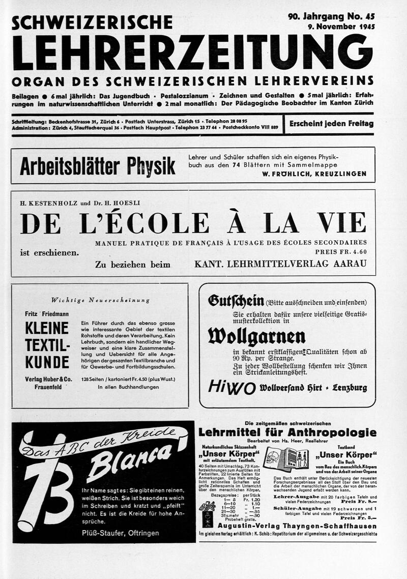 Buchumschlag - Heft 45