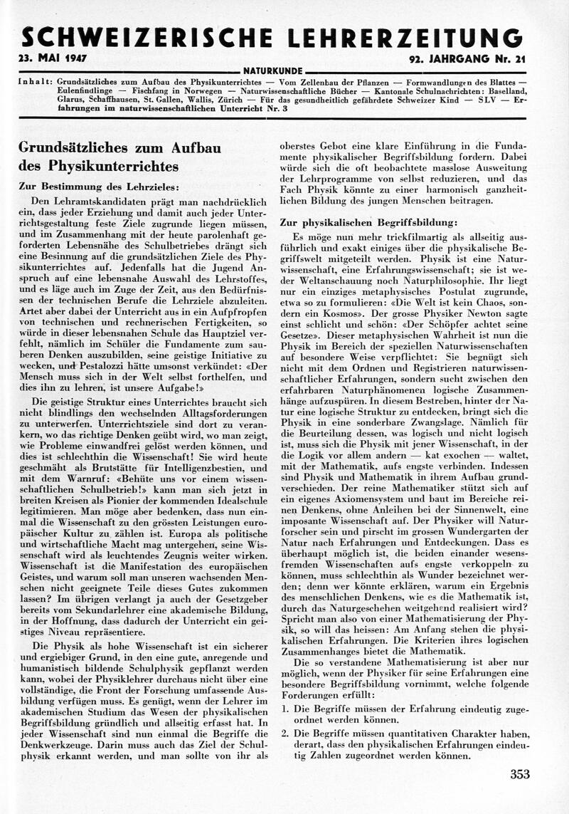 Buchumschlag - Heft 21