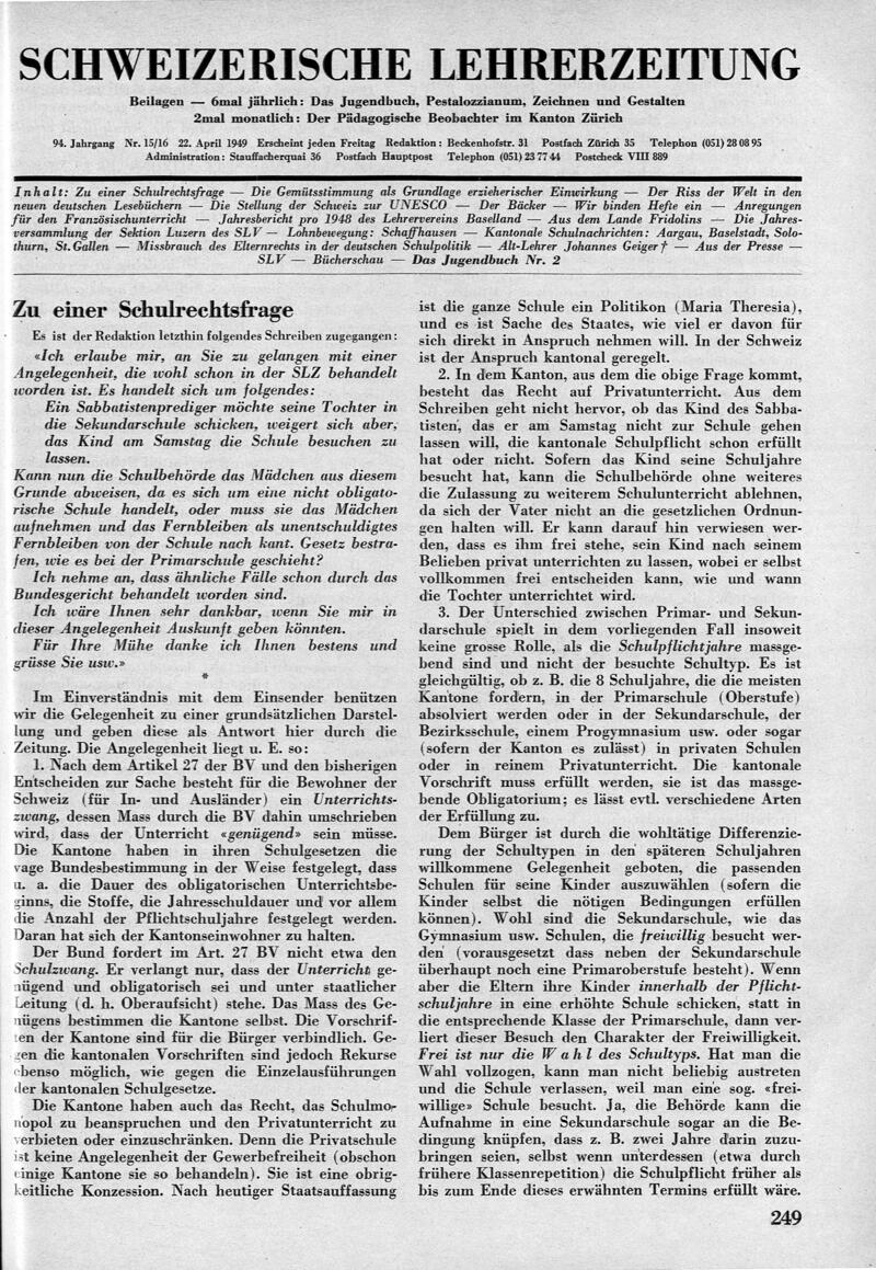 Buchumschlag - Heft 15-16