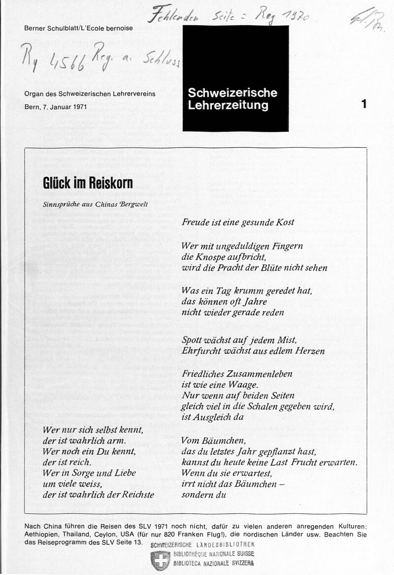 Buchumschlag - Heft 1