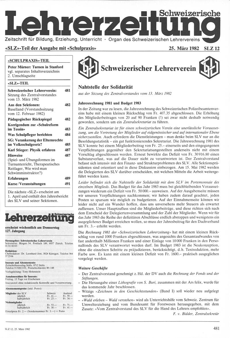 Buchumschlag - Heft 12