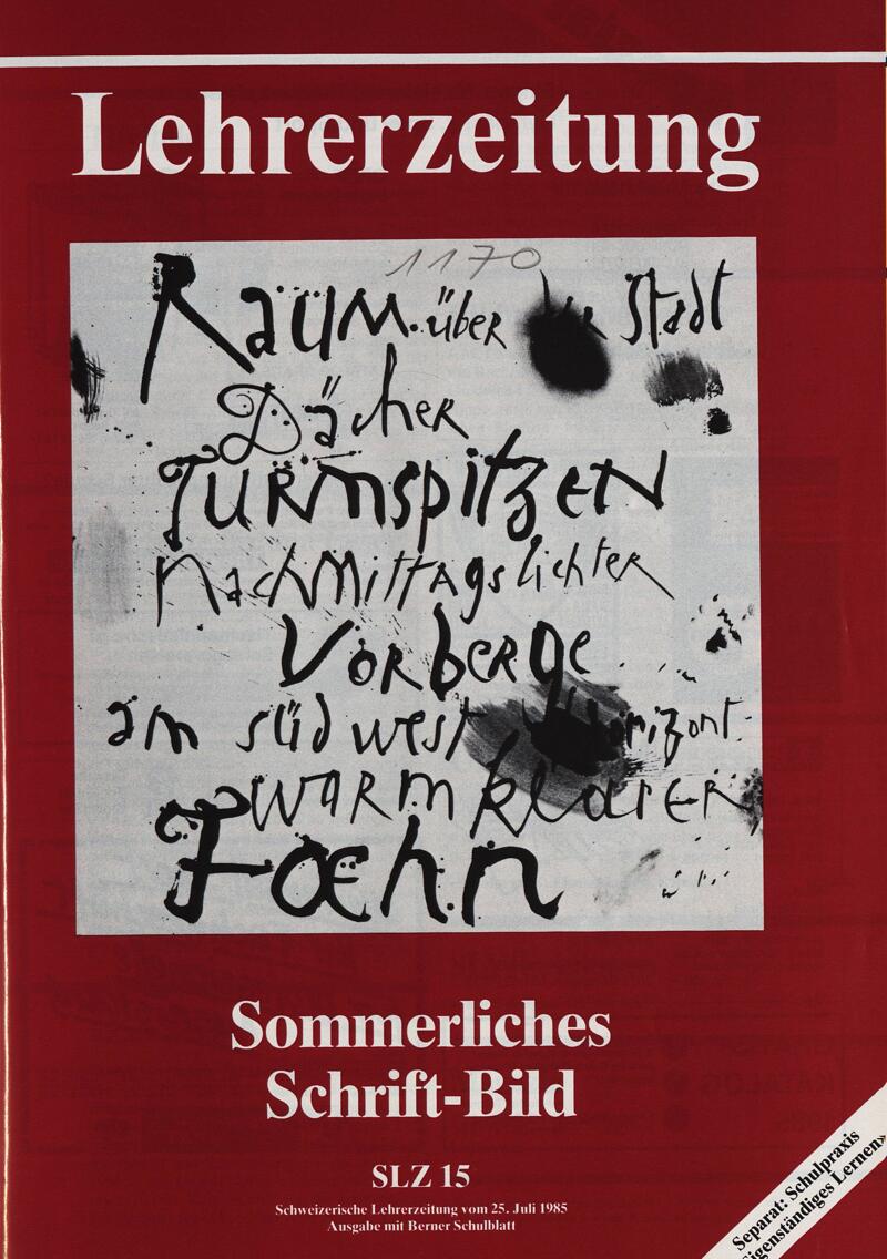 Buchumschlag - Heft 15